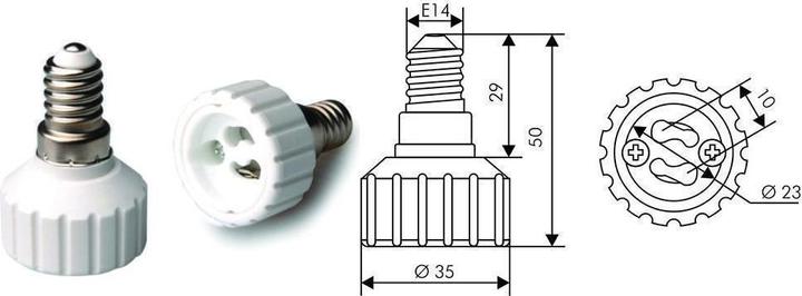 Immagine prodotto Sockeladapter E14 zu GU10