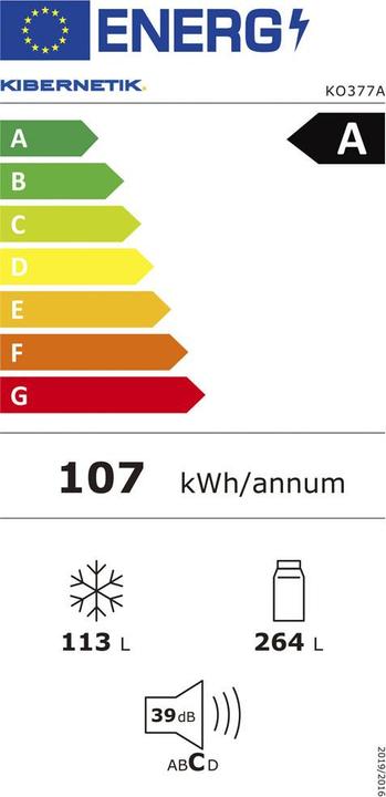 Energie-Label Kibernetik FSP 113541 (377 l)