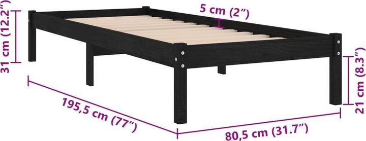 Actual product image vidaXL Edy (75 x 190 cm)