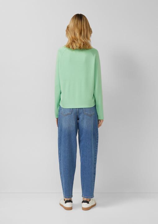 Produktbild s.Oliver Sweatshirt Sweatshirt aus Viskosemix im Relaxed Fit (36)