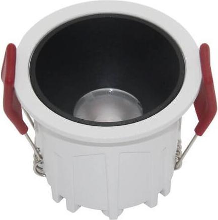 Actual product image Maytoni Alfa LED downlight, recessed light 10W dimmable black / white 90Ra Ø6.5mm warm white