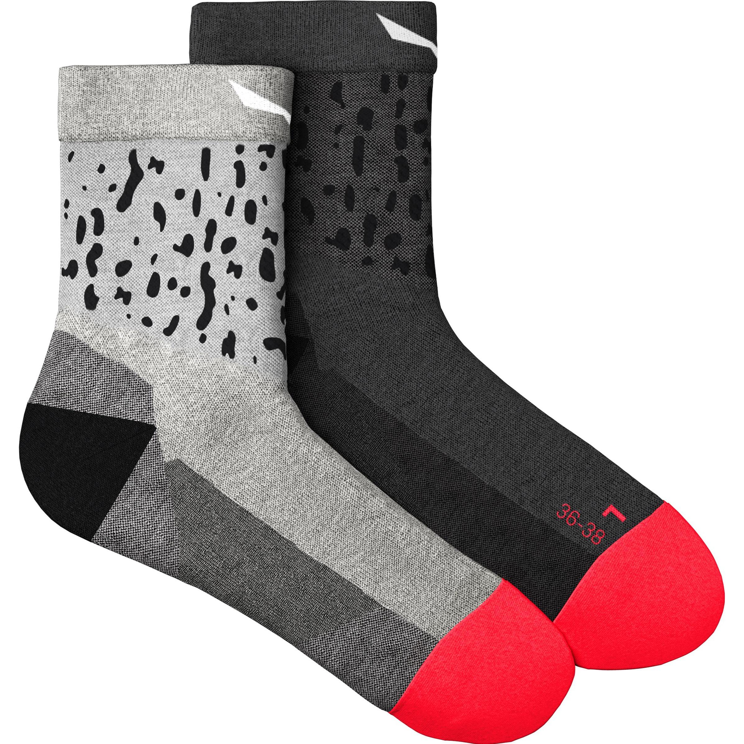 Salewa, Damen, Sportsocken, Mountain Trainer Salamander Merino Kurze Socken Da (36 - 38), Grau