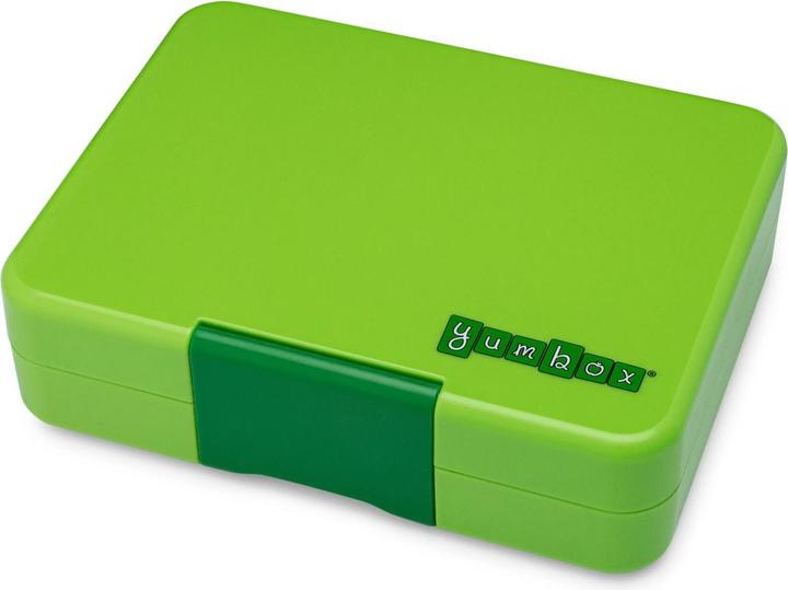 Actual product image Yumbox Mini Snack Lime Green Toucan Lunch Box