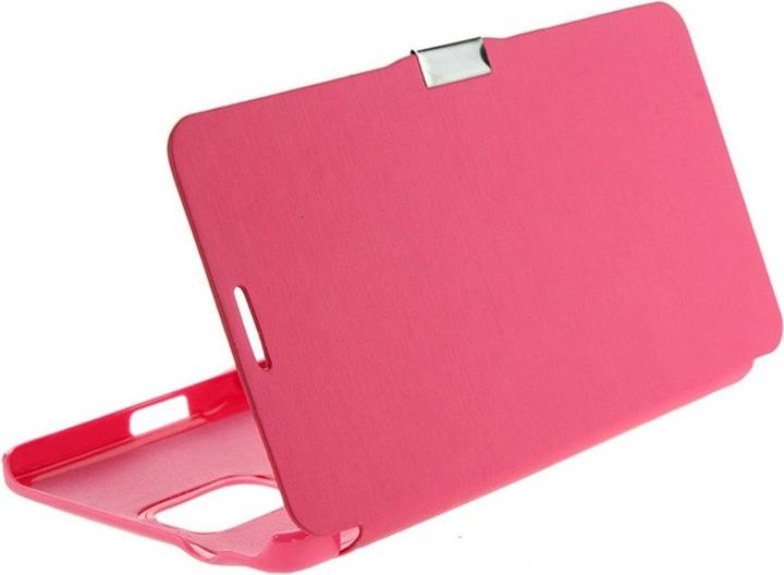Produktbild König Design Handyhülle Tasche für Samsung Galaxy Note 4 SM N910 pink gebürstet (Samsung Galaxy Note 4)