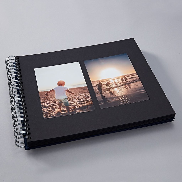Produktbild Semikolon Fotoalbum Maxi Mucho 34.5 x 30 cm Blau, Schwarze Seiten (10 x 15 cm, 9 x 13 cm)