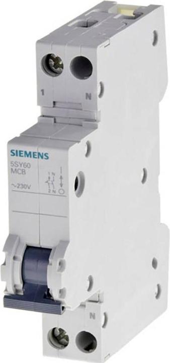 Produktbild Siemens MCB 1+N Pole Type B 6kA 16A 230V