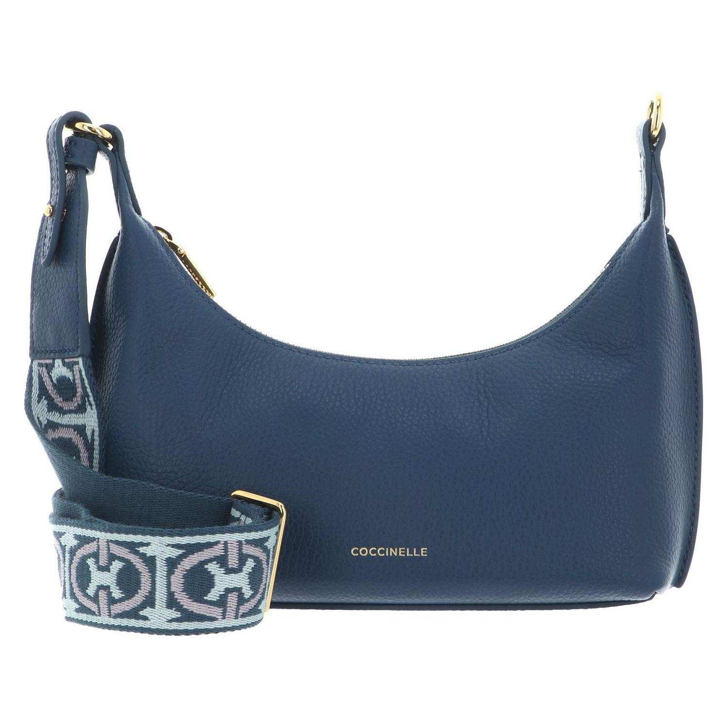 Coccinelle, Damen, Handtasche, Suri Mini Bag Grained Leather, Blau