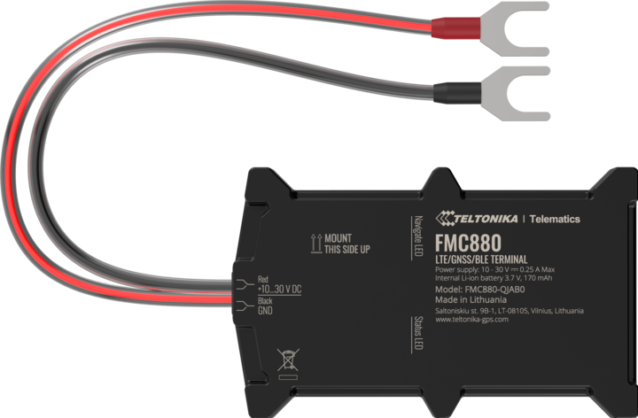 Actual product image Teltonika Telematics FMC880 4G LTE Cat 1 Plug & Play Tracker EMEA LA Quectel