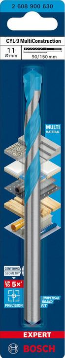 Actual product image Bosch Professional Zubehör Expert CYL-9 MultiConstruction drill, 11 x 90 x 150 mm, d 10 mm (11 mm)