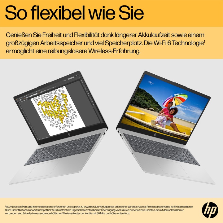 Produktbild HP 15-fc0057ng (15.60", AMD Ryzen 5 7520U, 16 GB, 512 GB, DE)