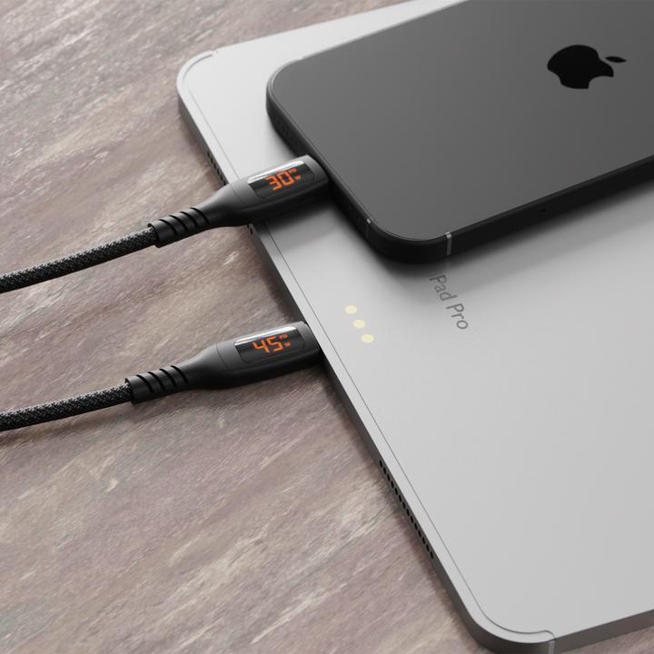 Immagine prodotto Cygnett USB-C-Doppelkabel Split LED 140W, 1,5m (1.50 m, USB 2.0, 140 W)