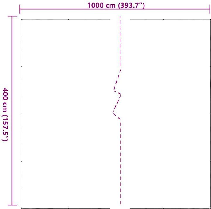 Actual product image vidaXL Transparente Plane mit Ösen 4x10 m PVC durchsichtige Plane (10 x 4 m)