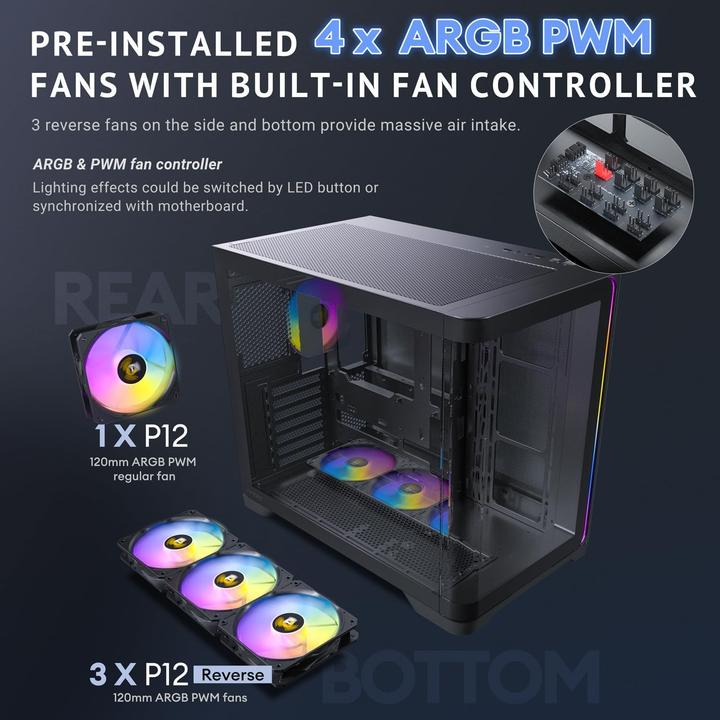 Actual product image Antec C5 Curve (ATX, ITX, mATX)