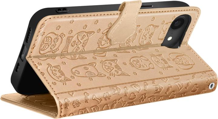 Image du produit Avizar Klapphülle für iPhone 16e Design Katze und Hund Portemonnaie (Apple iPhone 16e)