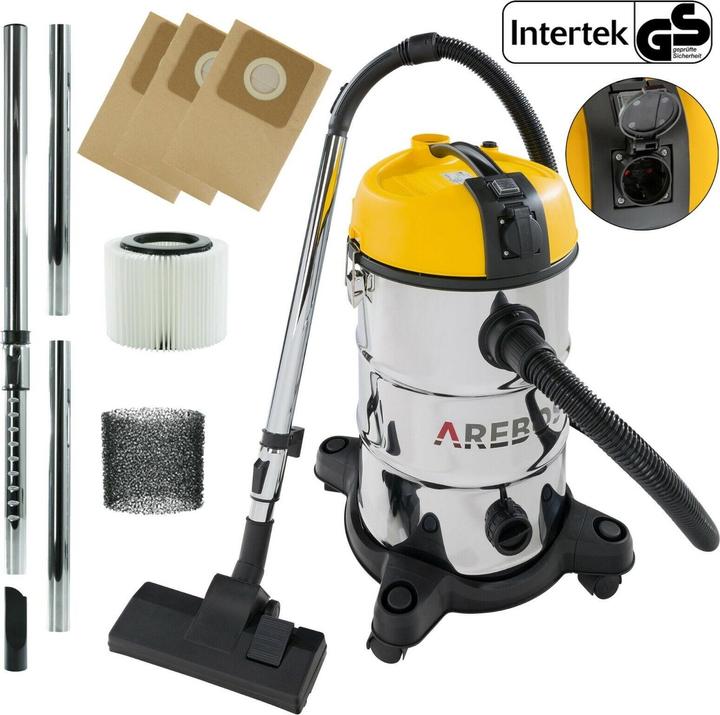 Produktbild Arebos Industriesauger 5IN1 - 30 L Gelb (Nass-Trockensauger)