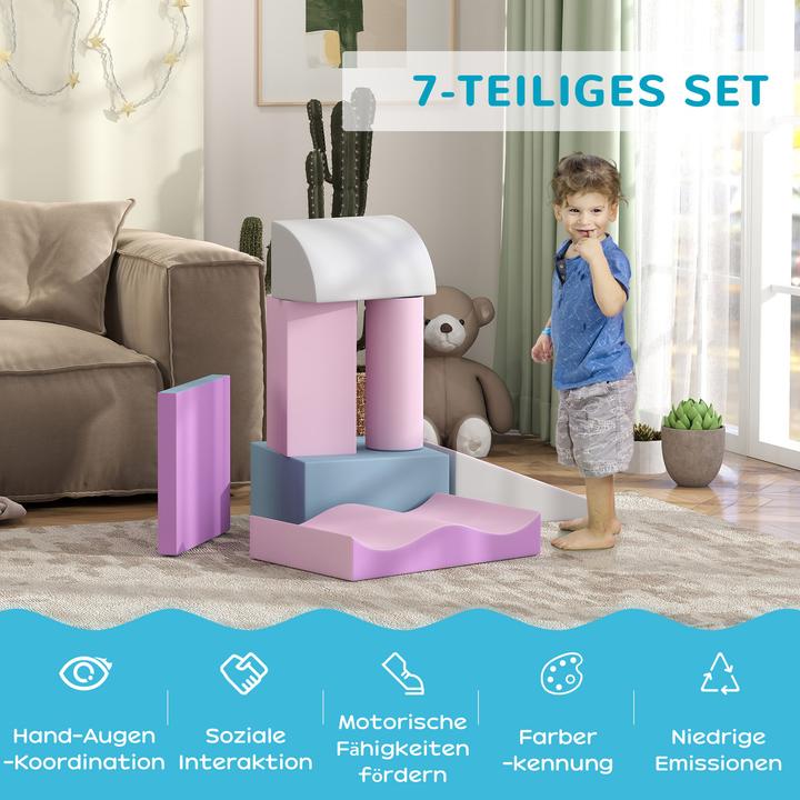 Produktbild Homcom Softbausteine Kunstleder, EPE Mehrfarbig