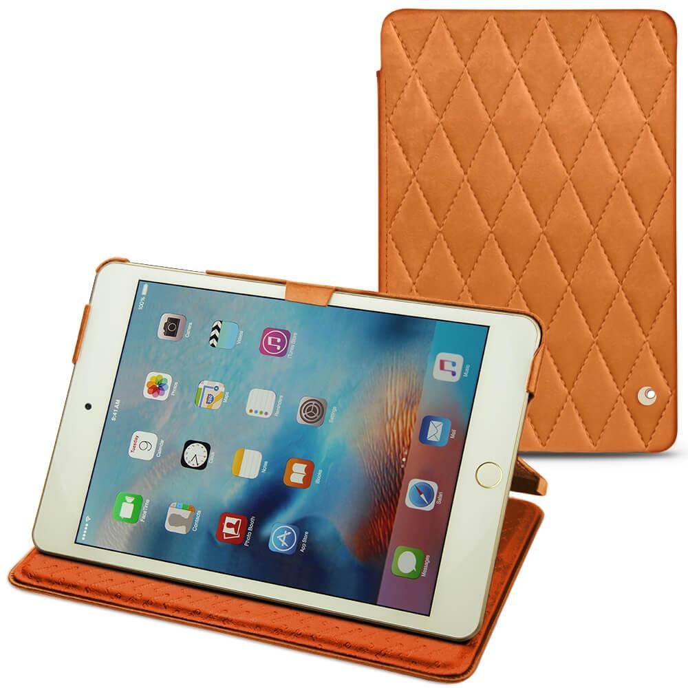 Noreve Lederschutzhülle horizontal (IPad Mini 4), Tablet Hülle, Orange