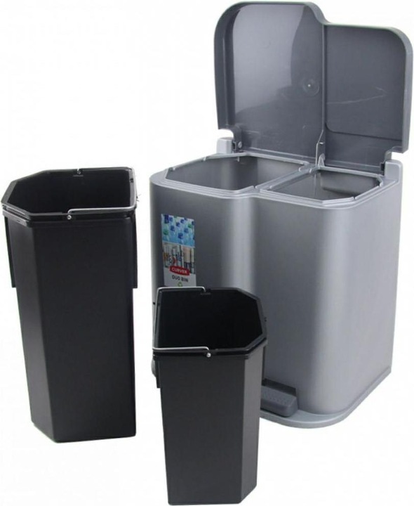 Produktbild Curver Duo-Mülleimer 15l + 6l (21 l)