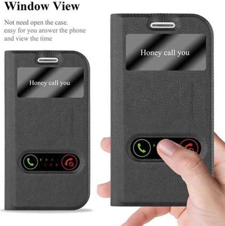 Produktbild Cadorabo Book mit View Doppelfenster Cover (Samsung Galaxy S3)
