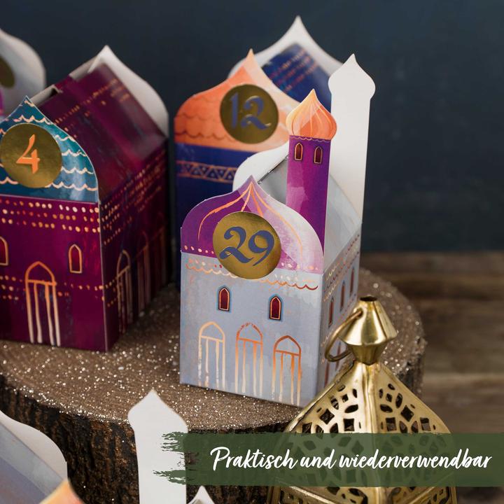 Produktbild Papierdrachen Ramadan Kalender - Häuser Set
