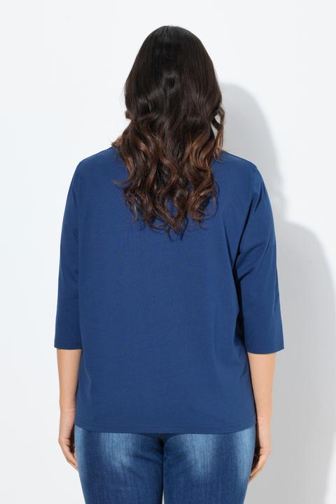 Produktbild Ulla Popken Shirt, Foto-/Schriftmotiv, Rundhals, 3/4-Arm (56)