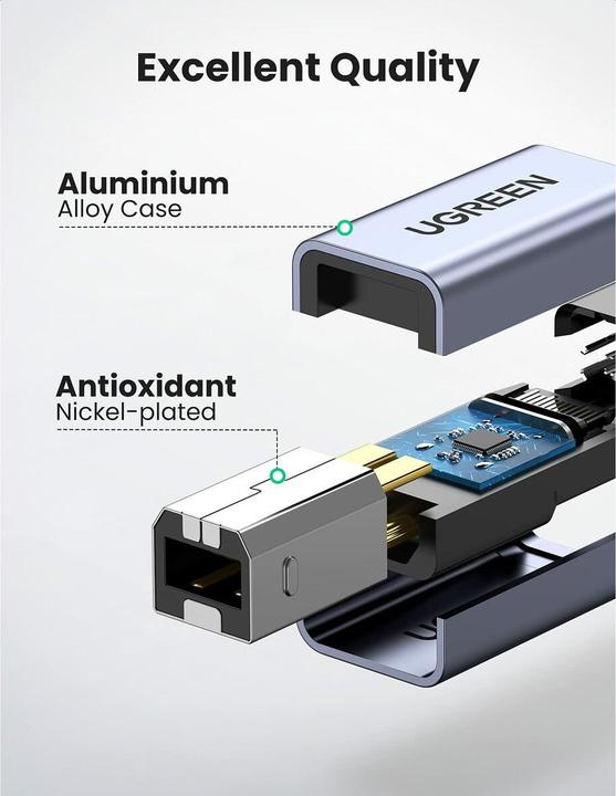 Produktbild Ugreen USB C auf USB B Adapter (USB-C, USB-B)