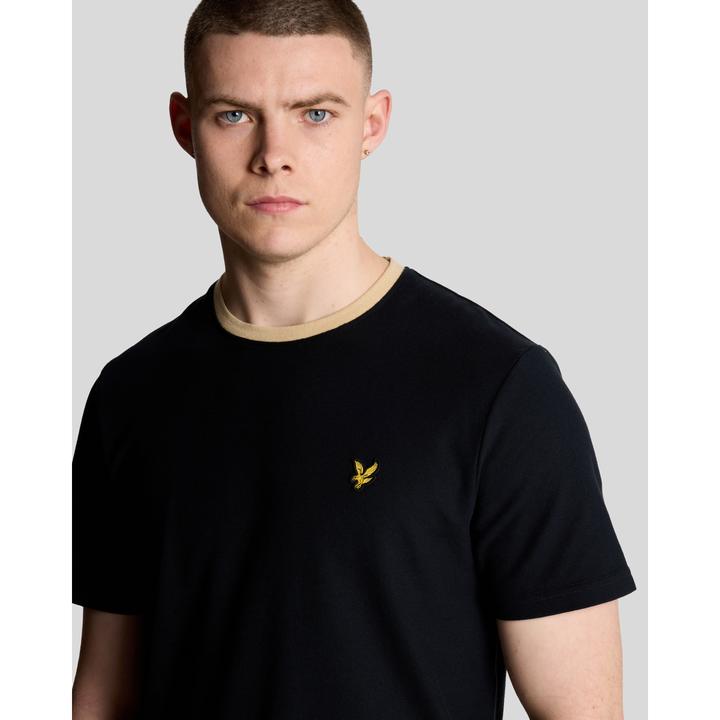 Produktbild Lyle and Scott T-Shirt mit kontrastierendem Kragen (L)