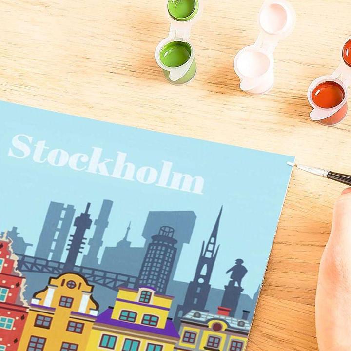 Actual product image Ravensburger CreArt Colourful Stockholm