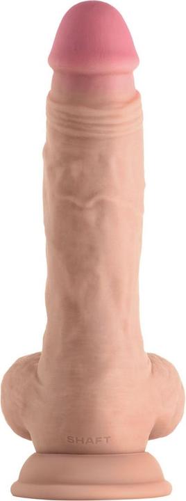 Actual product image Shaft Model A Straight Flexiskin Double Layered Realistic Extremely Soft Dildo with Balls Sex Toys L