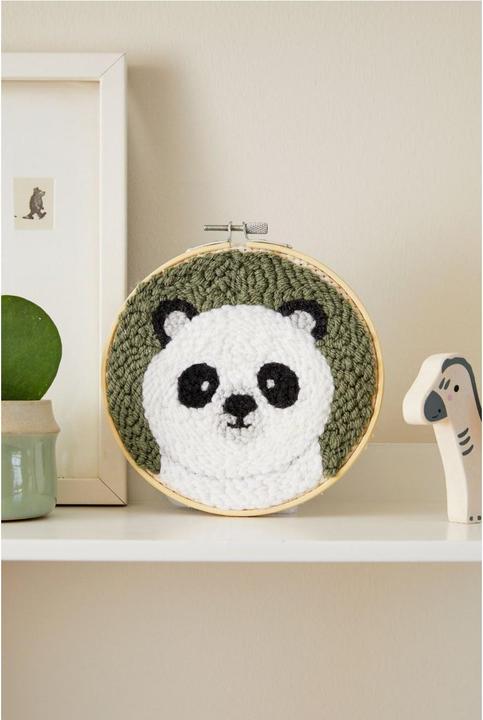 Actual product image DMC Gift of Stitch Punch Needle Set Panda Patrick
