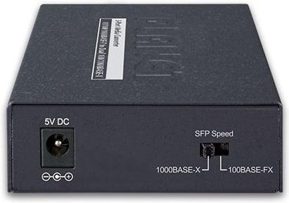 Actual product image Planet Web Smart Media Converter SFP 1-Port 10/100/1000Base-T - 2-Port Gigabit SFP