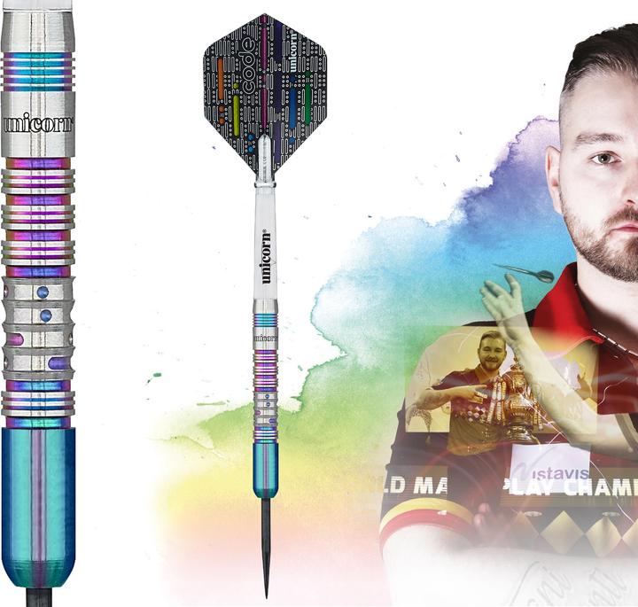 Produktbild Unicorn Dimitri van den Bergh Code Player Steel Darts (24 g)