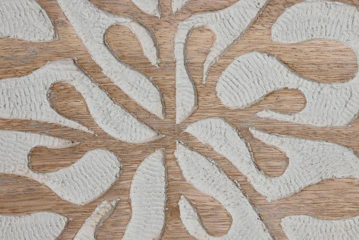 Produktbild Esprit Wanddekoration Home Weiss natürlich blumig 60 x 2,5 x 60 cm (4 Stücke)