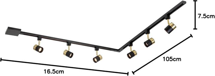 Actual product image Lucide TRACK - BASIC SET - Track system - Black 09950/00/30