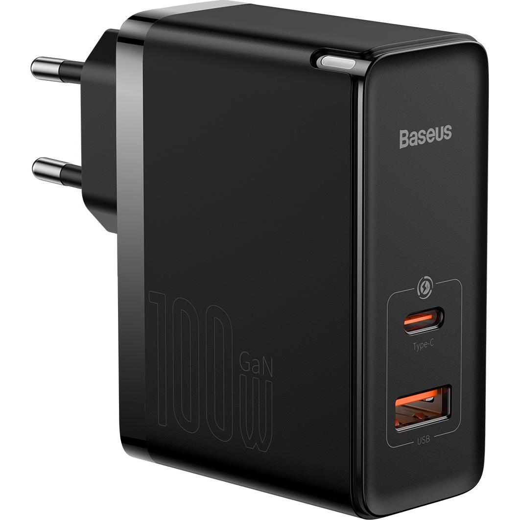 Baseus 100W GaN5 Pro Fast Charger (100 W), USB Ladegerät, Schwarz