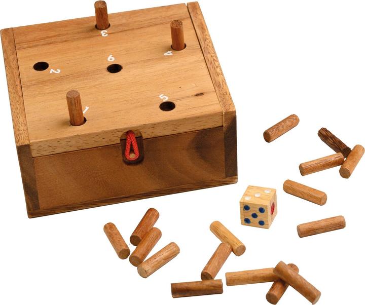 Produktbild Philos 6338 - Super Six, Lucky Six, Brettspiel aus Holz, 1-2 Spieler, ab 8 Jahre (Deutsch, 2 - 10 Spieler)