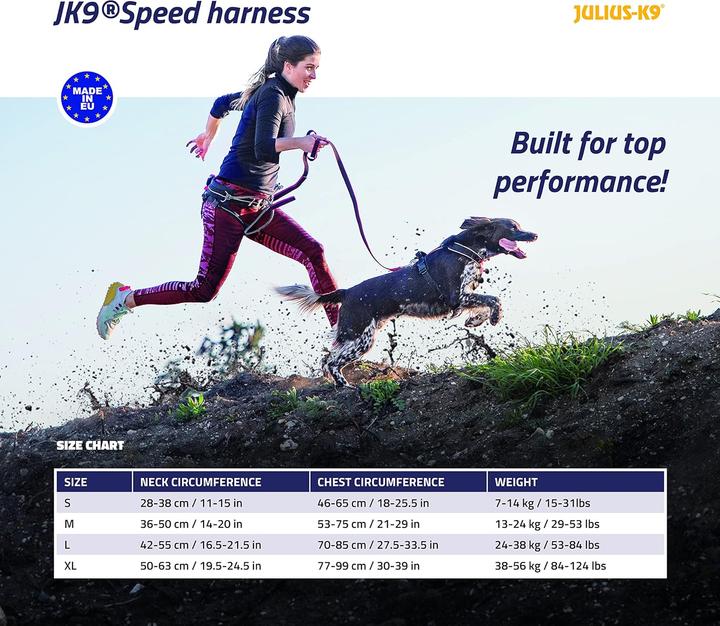 Image du produit Julius-K9 K9 Speed harness, Size : S, red (S, Chien, Sport canin)