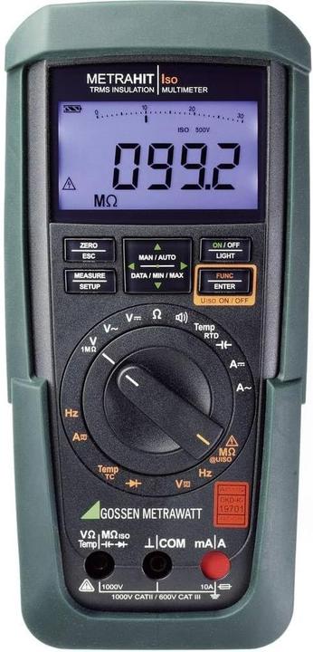 Produktbild Gossen Metrawatt Metrahit Iso Isolationsmessger (CAT II 1000V, CAT III 600V, Hand-Multimeter)