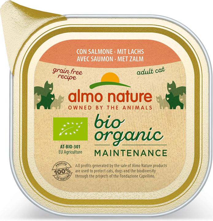 Produktbild Almo Nature Bio Organic Cat Adult Lachs (Adult, 1 Stk., 85 g)