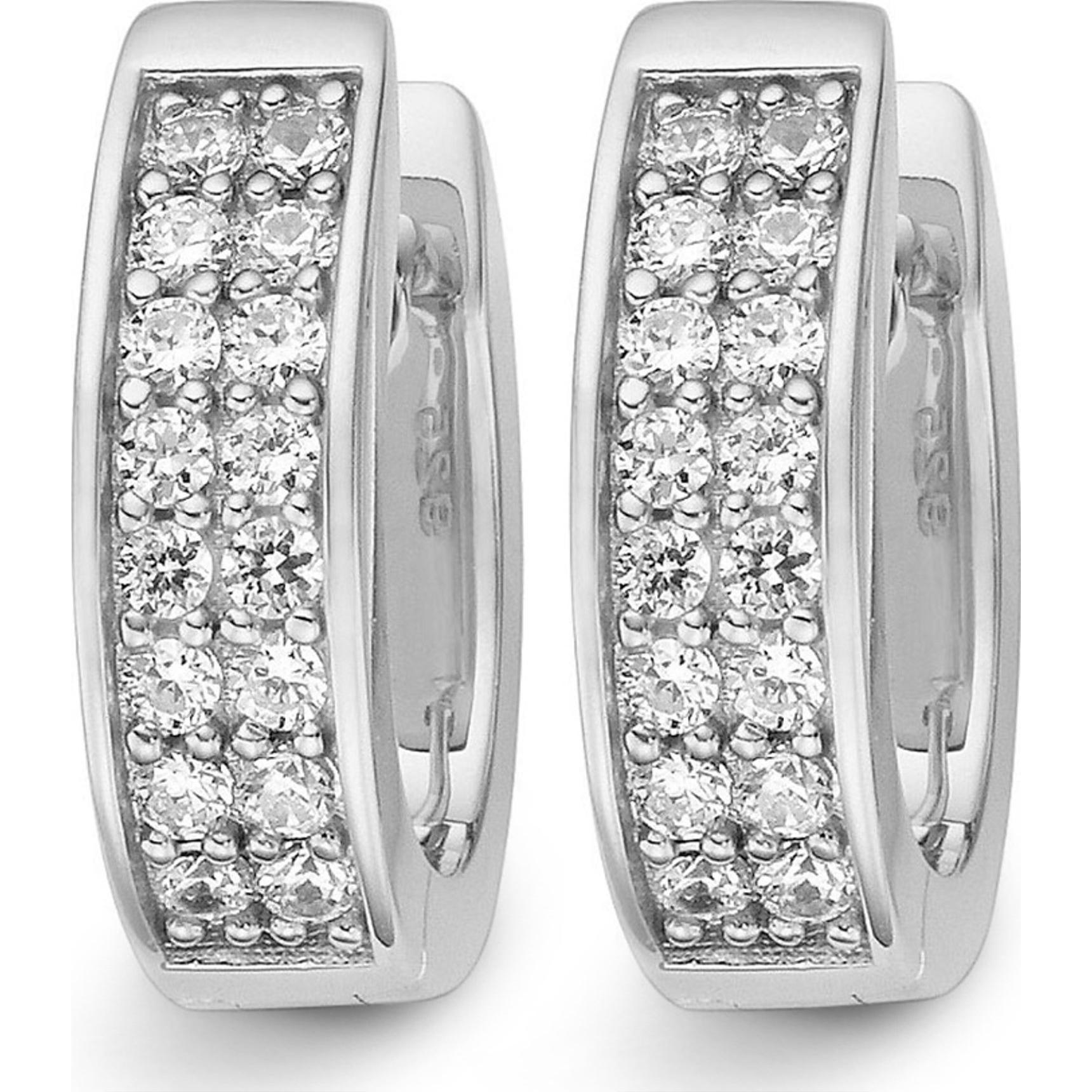 Jette, Ohrringe, Creolen ENDLESS, (925er Silber rhodiniert)