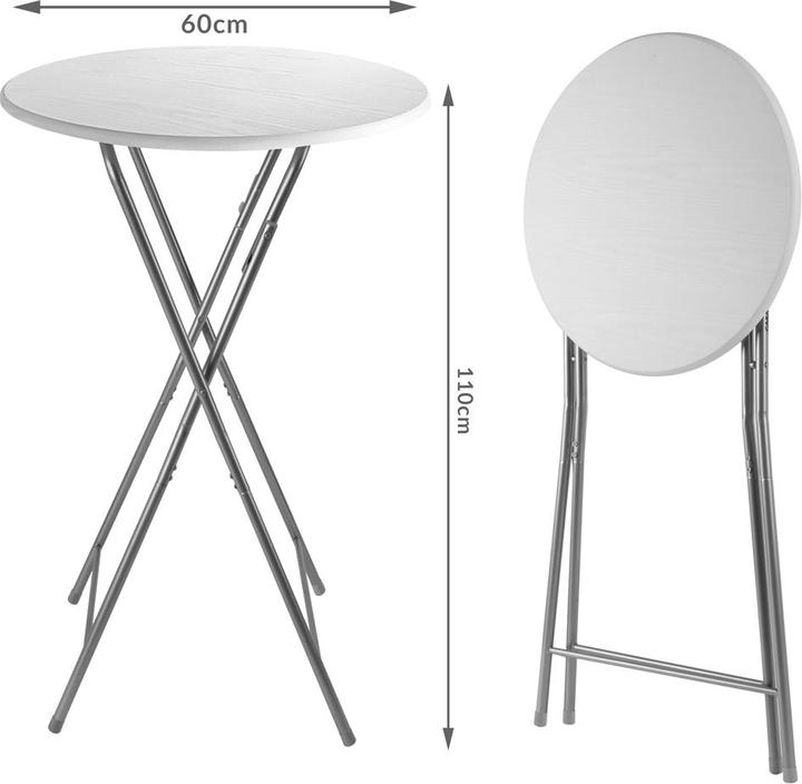 Produktbild Casaria Stehtisch 2er Set (60 x 60 x 110.5 cm)