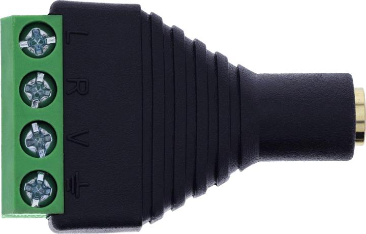 Actual product image InLine ® 3,5mm 4-pol Klinkenbuchse an Terminalblock, Stereo/Mikro
