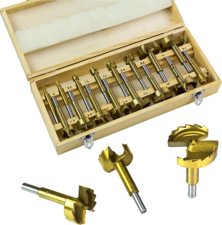 Produktbild Dema Forstnerbohrer Set 16tlg Holzbohrer Kunstbohrer (6 - 54 Millimeter)