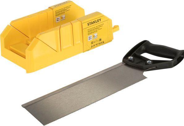 Actual product image Stanley Miter box plastic with back saw