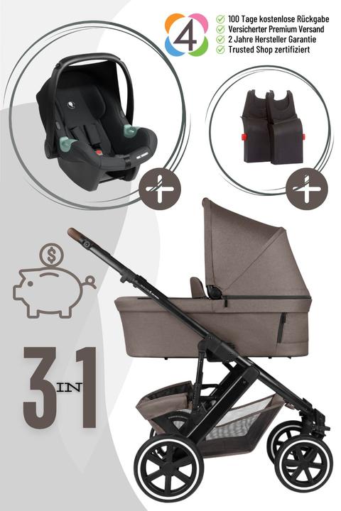 Produktbild ABC Design Salsa 5 Air 3in1 Aktion inkl. Babyschale und Adapter