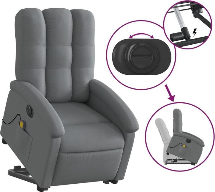 Image du produit vidaXL Massagesessel mit Aufstehhilfe