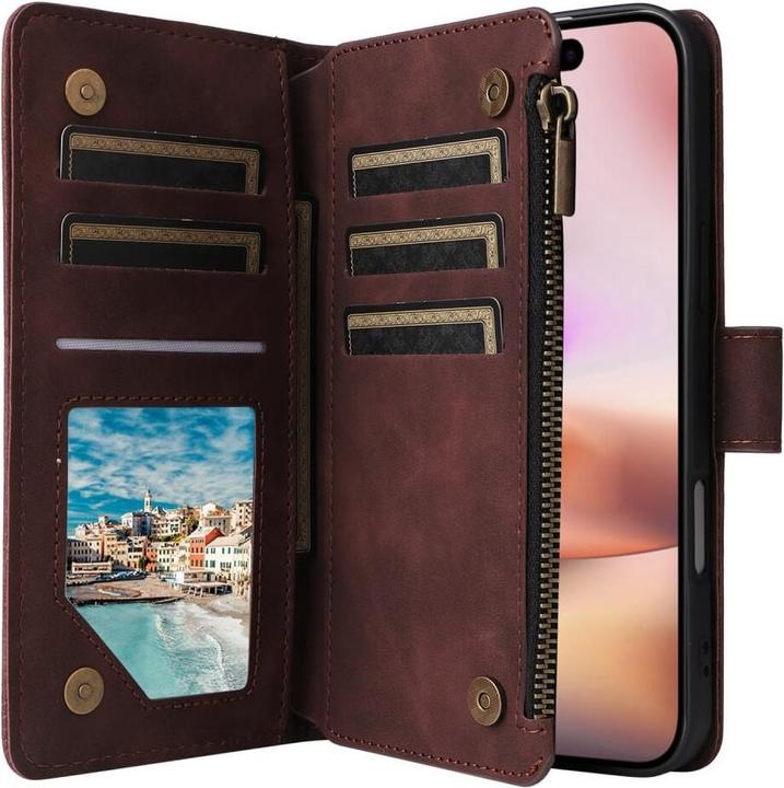 Actual product image Cover-Discount iPhone 16 Plus - Wallet case with lanyard (Apple iPhone 16 Plus)