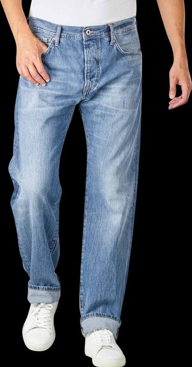 Actual product image Pepe Jeans Penn Relaxed Straight Fit Med Blue (W31/L32)