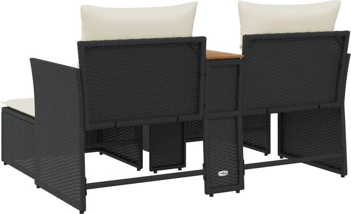 Image du produit vidaXL Canapé de jardin 2 places avec poufs