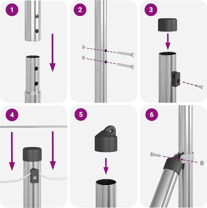 Produktbild vidaXL Zaunpfosten